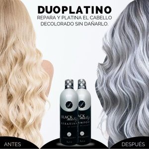 The black pigment formula, your blond or bleached hair turn platinum on minutes